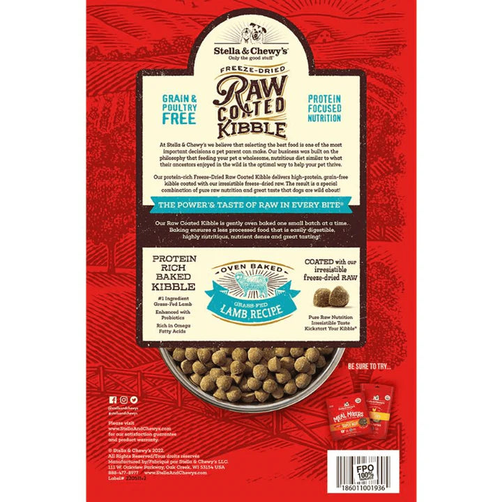 Stella & Chewy's Raw Coated Dry Dog Food - Lamb