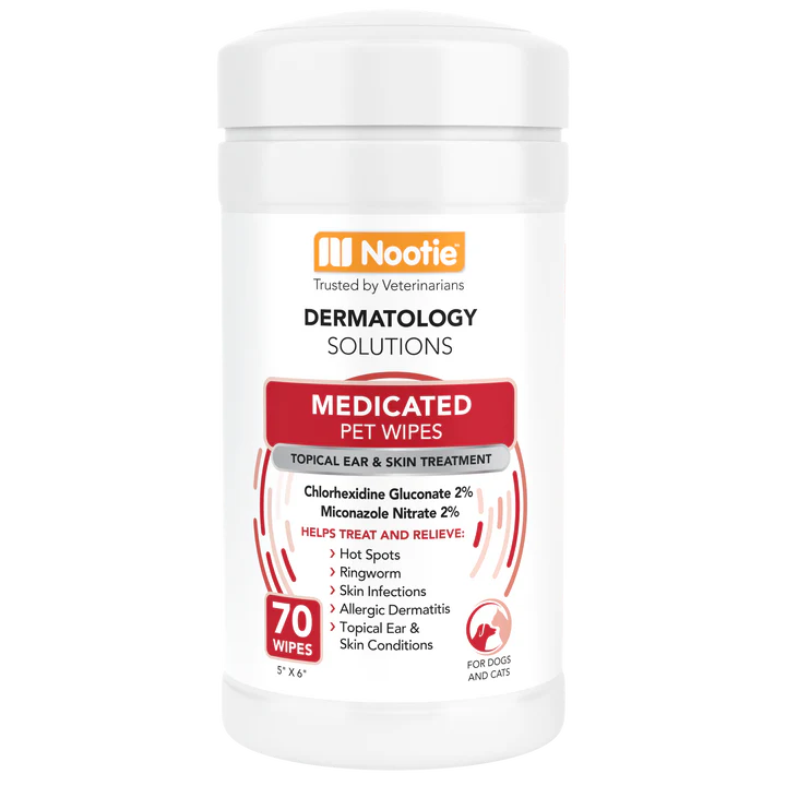 Medicated Pet Wipes Antifungal & Antibacterial