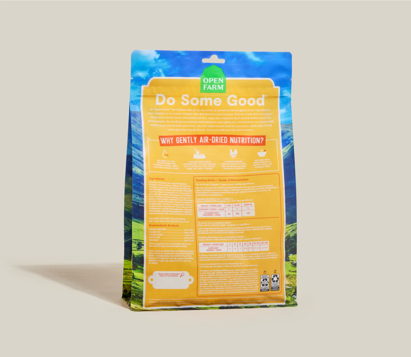 Open Farm Harvest Chicken Air Dried Recipe for Dogs