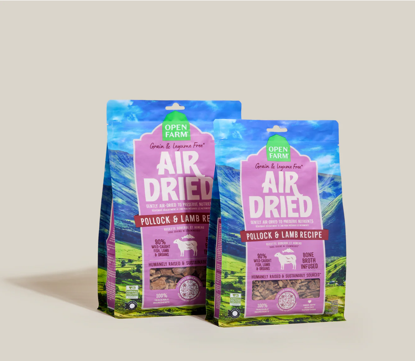 Open Farm Pollock & Lamb Air Dried Recipe for Dogs