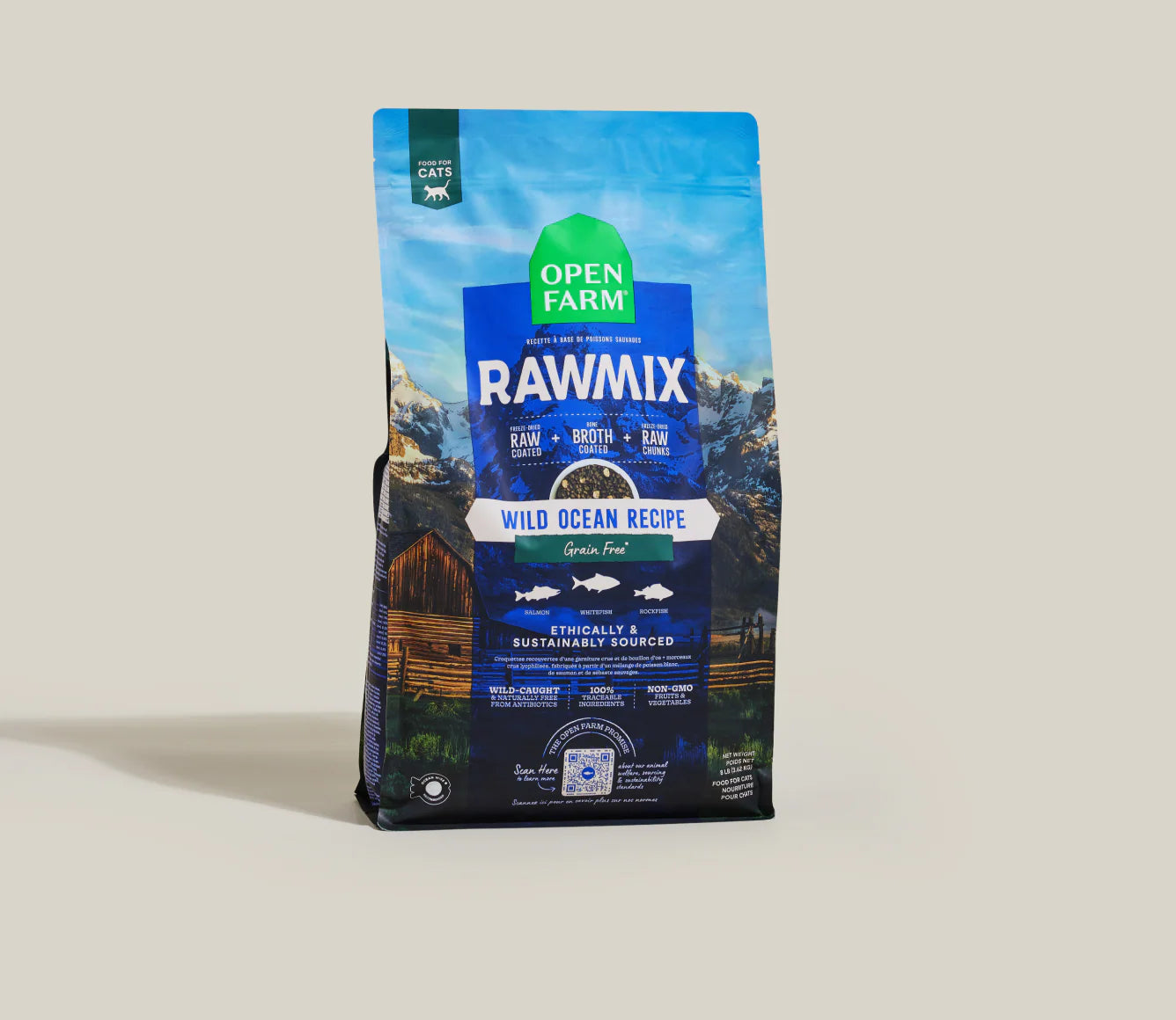 Opem Farm RawMix Wild Ocean Grain-Free Cat Kibble