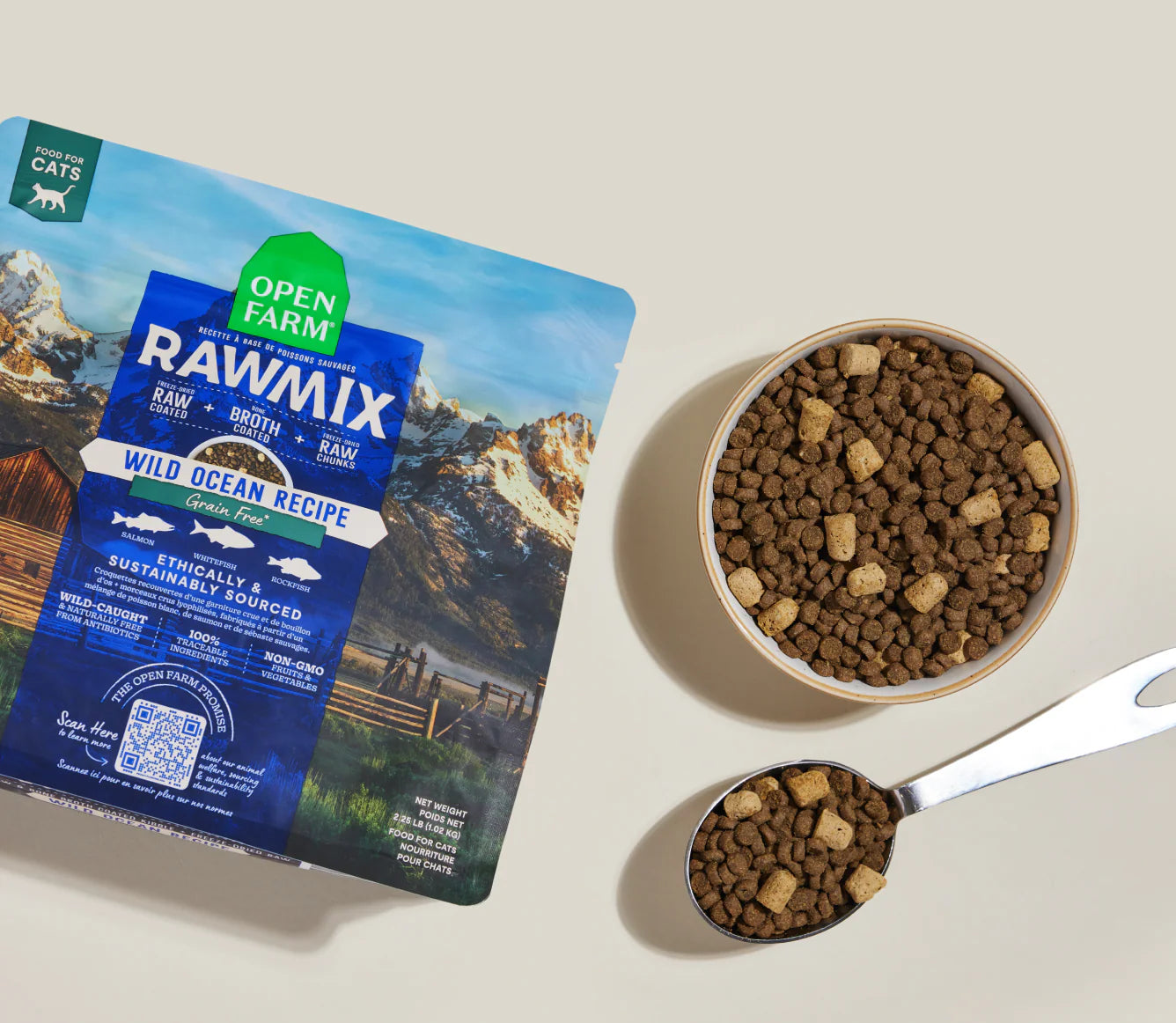 Opem Farm RawMix Wild Ocean Grain-Free Cat Kibble