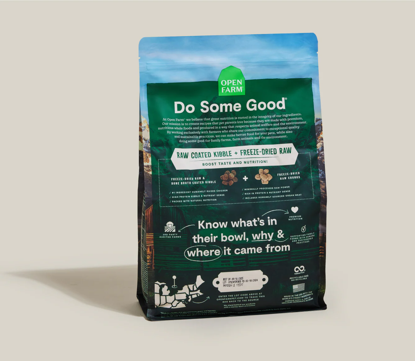 Open Farm RawMix Open Prairie Grain-Free Dog Kibble