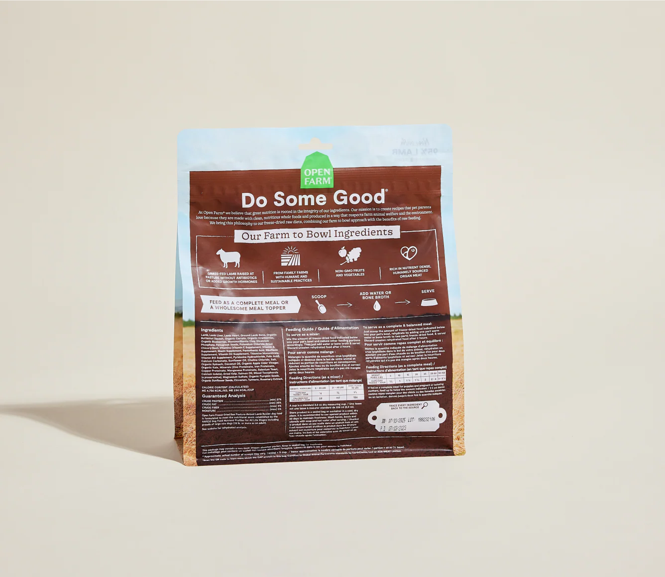 Open Farm Pasture-Raised Lamb Freeze Dried Raw Morsels for Dogs