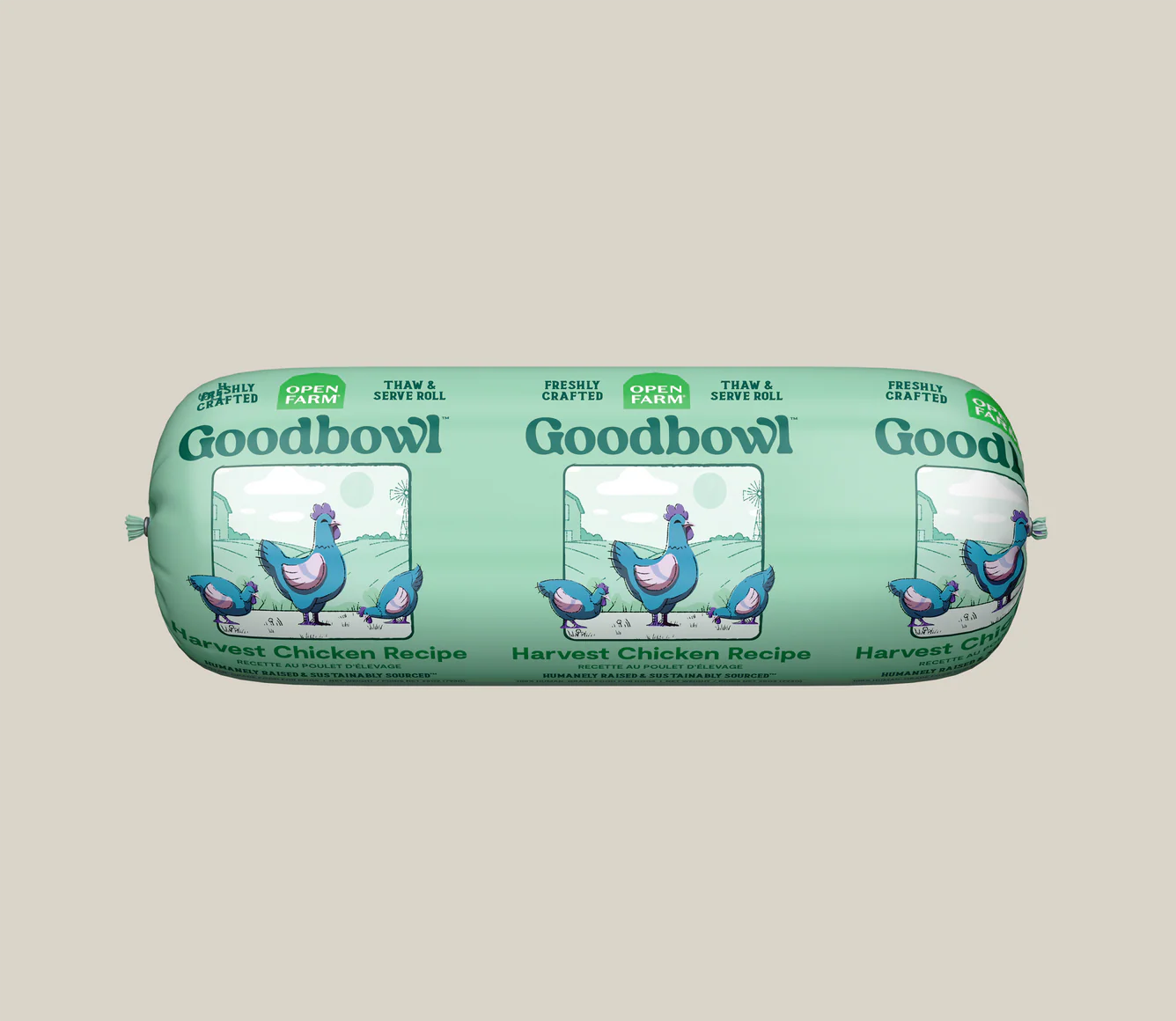 Open Farm Goodbowl Harvest Chicken Freshly Crafted Roll for Dogs