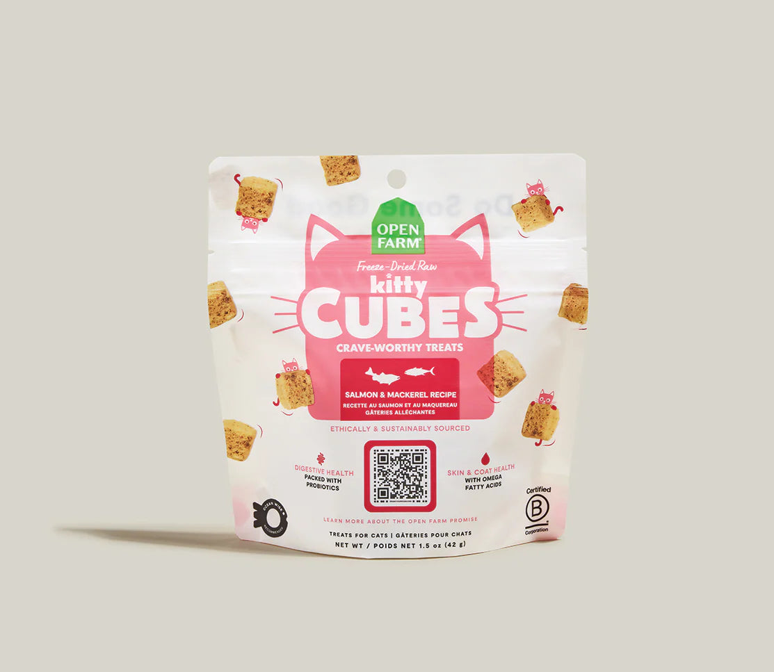 Open Farm Salmon & Mackerel Kitty Cube Treats