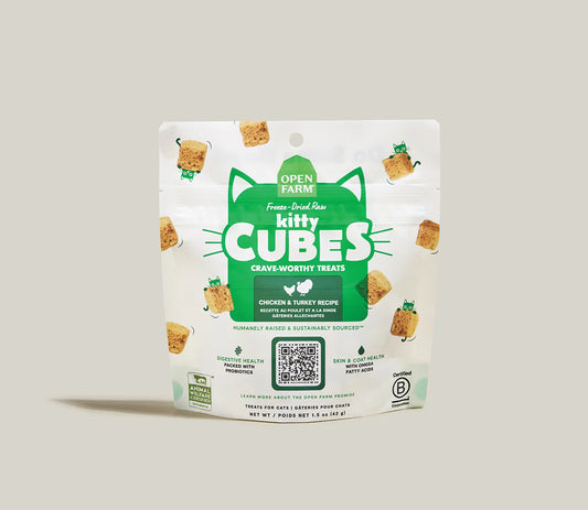 Open Farm Chicken & Turkey Kitty Cube Treats