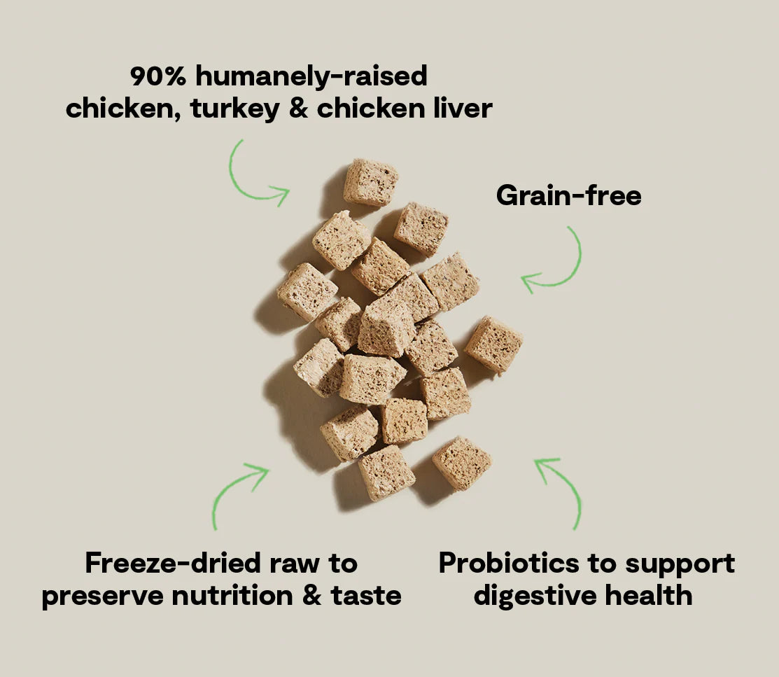 Open Farm Chicken & Turkey Kitty Cube Treats