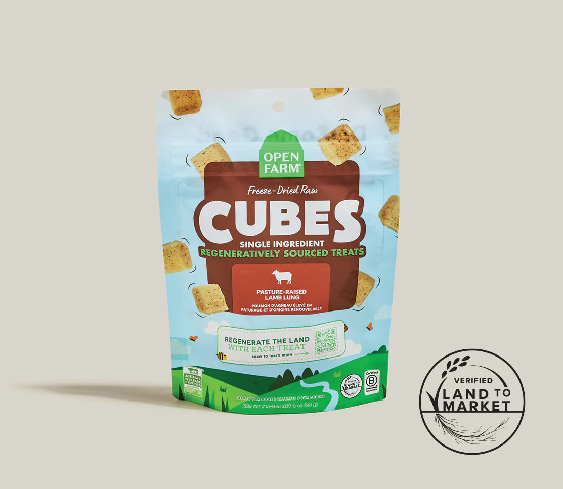 Open Farm Freeze Dried Raw Regeneratively Sourced Lamb Lung Treat