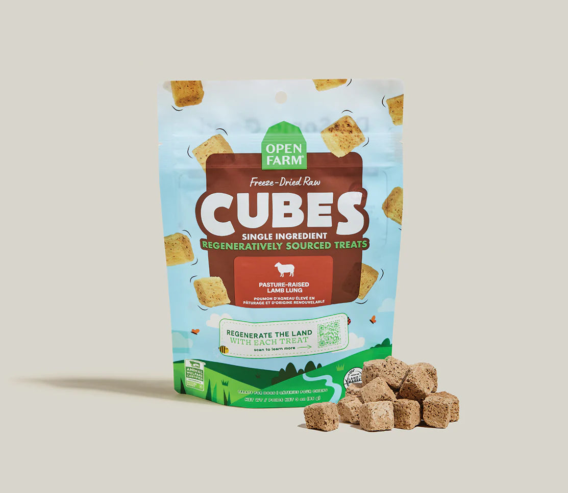 Open Farm Freeze Dried Raw Regeneratively Sourced Lamb Lung Treat