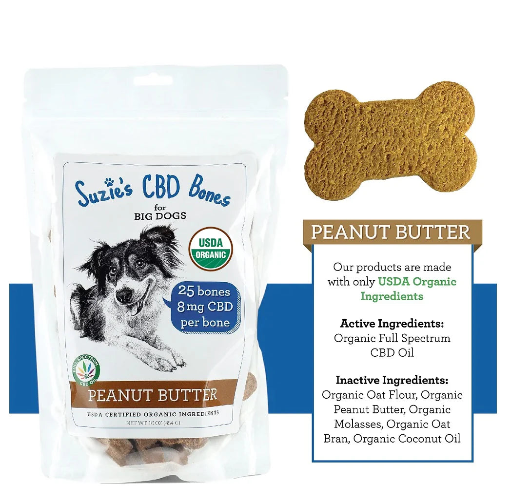 Suzie's 8 mg CBD Bones for Big Dogs