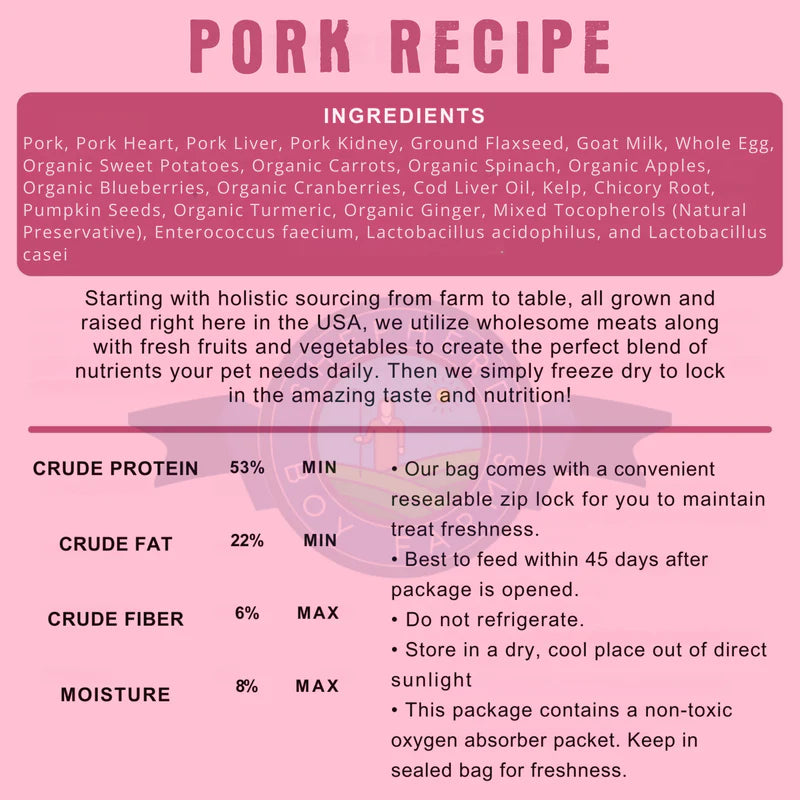 Freeze Dried Pork Recipe