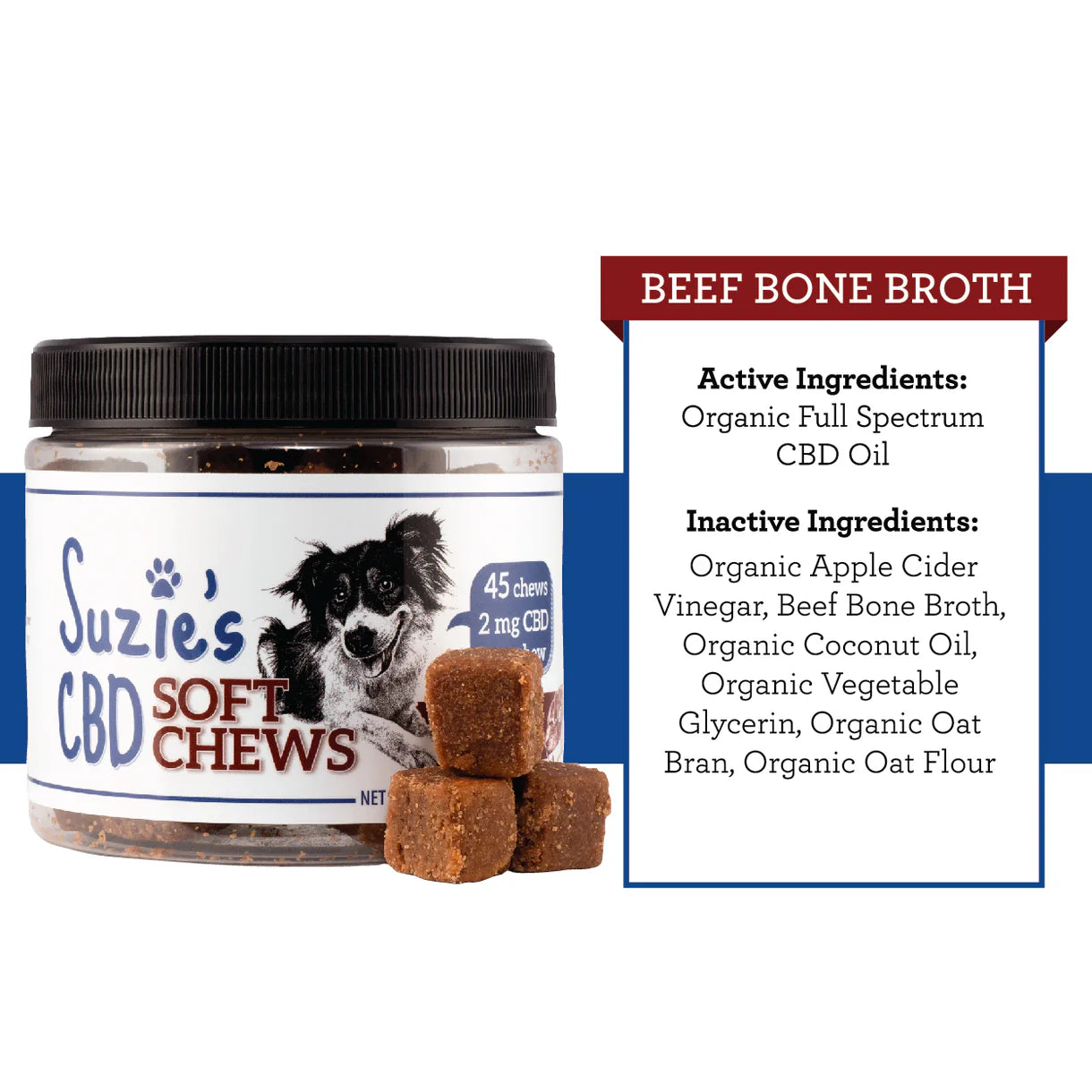 Suzie's 2 mg CBD Soft Chews