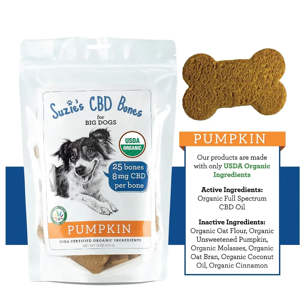 Suzie's 8 mg CBD Bones for Big Dogs