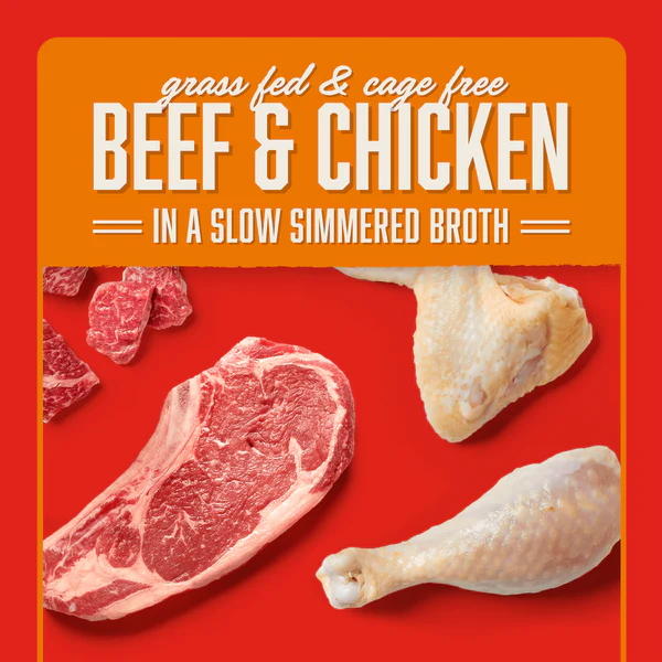 Stella's Shredrs Beef & Chicken Recipe in Broth for Dogs
