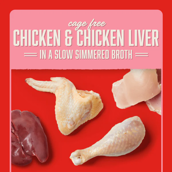 Stella's Shredrs Chicken & Chicken Liver Recipe in Broth for Dogs