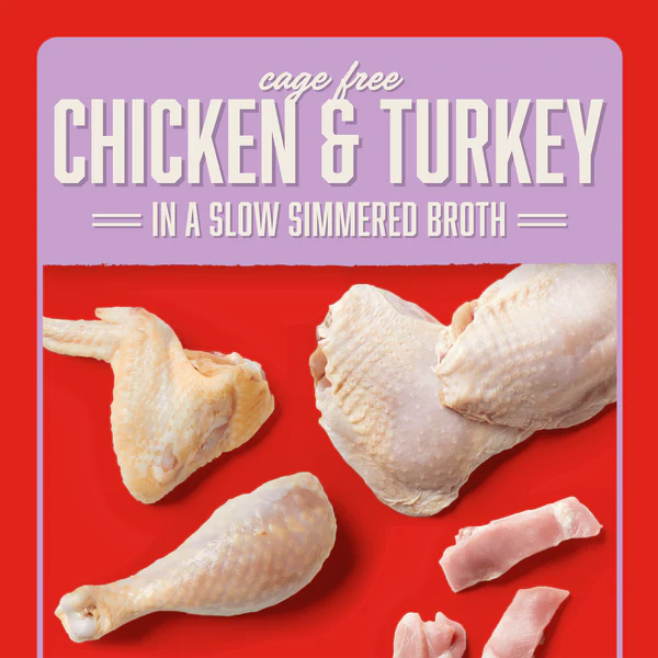 Stella's Shredrs Chicken & Turkey Recipe in Broth for Dogs