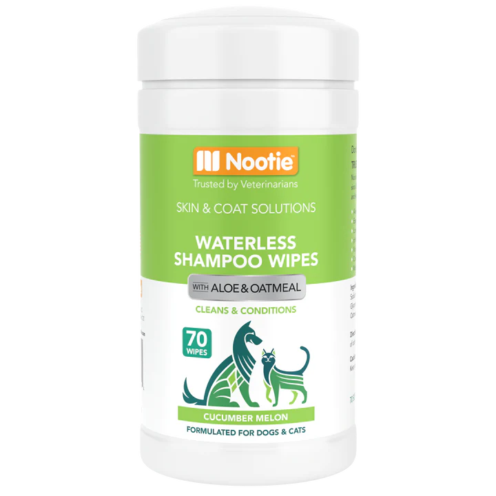 Waterless Shampoo Wipes with Aloe and Oatmeal Cucumber Melon
