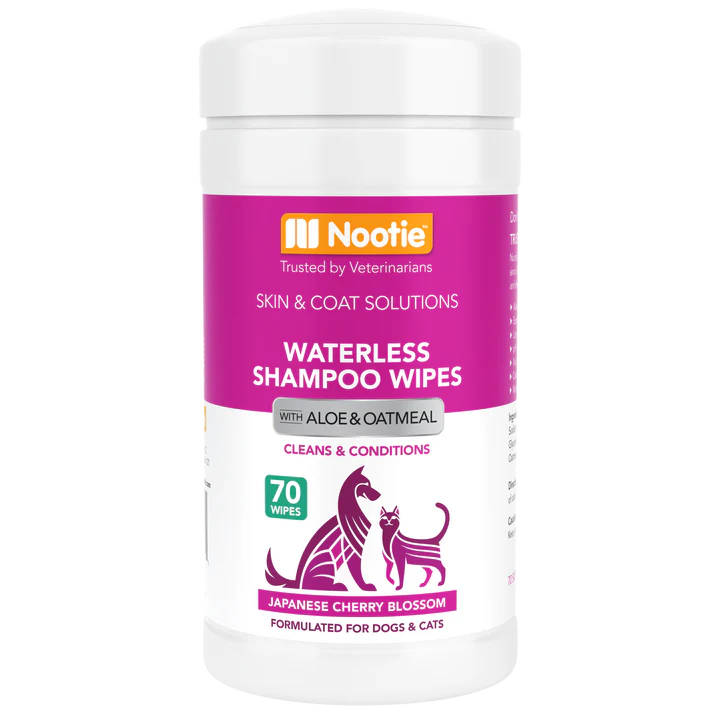 Waterless Shampoo Wipes with Aloe and Oatmeal Japanese Cherry Blossom