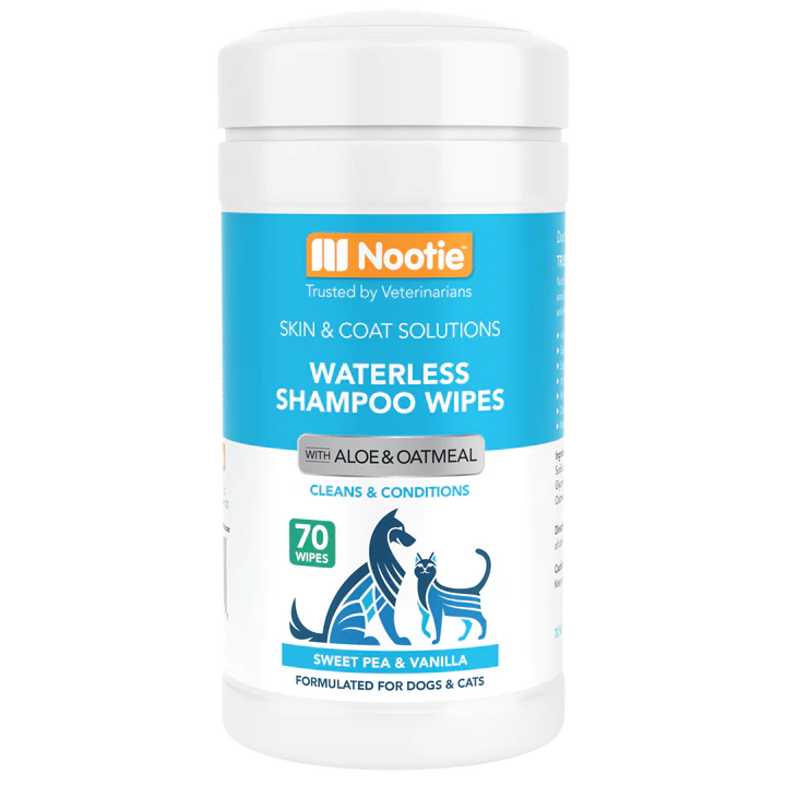 Waterless Shampoo Wipes with Aloe and Oatmeal Sweet Pea & Vanilla