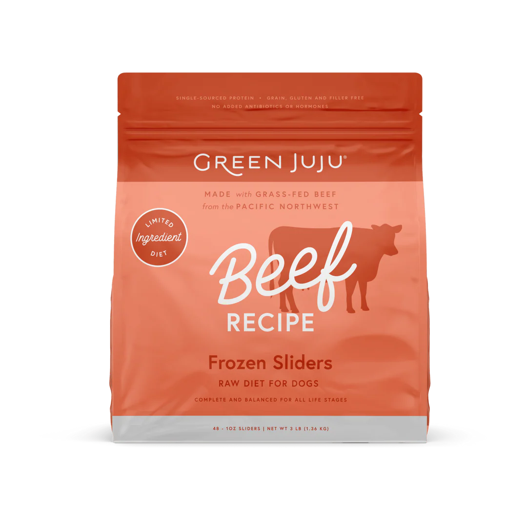 Green Juju Beef Recipe Frozen Patties & Sliders
