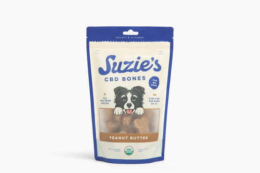 Suzie's 8 mg CBD Bones for Big Dogs-Peanut Butter