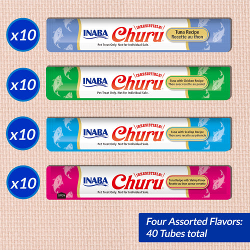Churu 40 ct Tuna & Seafood Variety Box