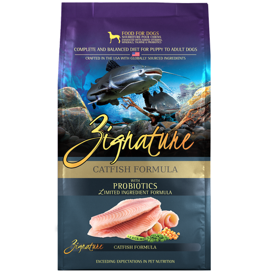 Zignature Dry Dog Food - Grain Free Limited Ingredient with Probiotics - Catfish Formula