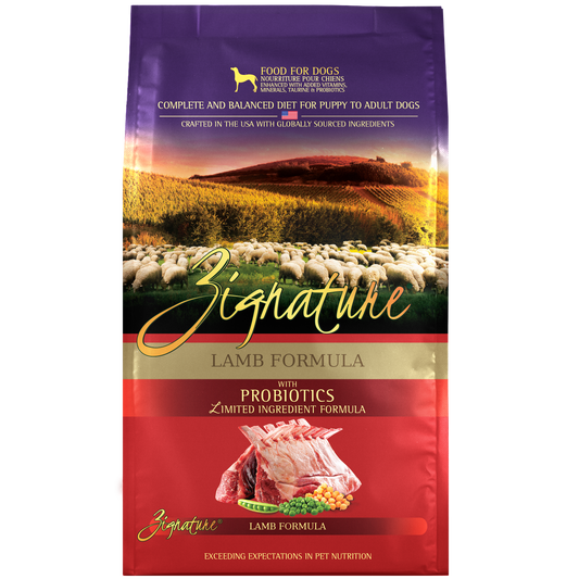 Zignature Dry Dog Food - Grain Free Limited Ingredient with Probiotics - Lamb Formula