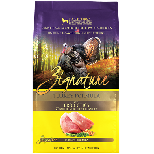 Zignature Dry Dog Food - Grain Free Limited Ingredient with Probiotics - Turkey Formula