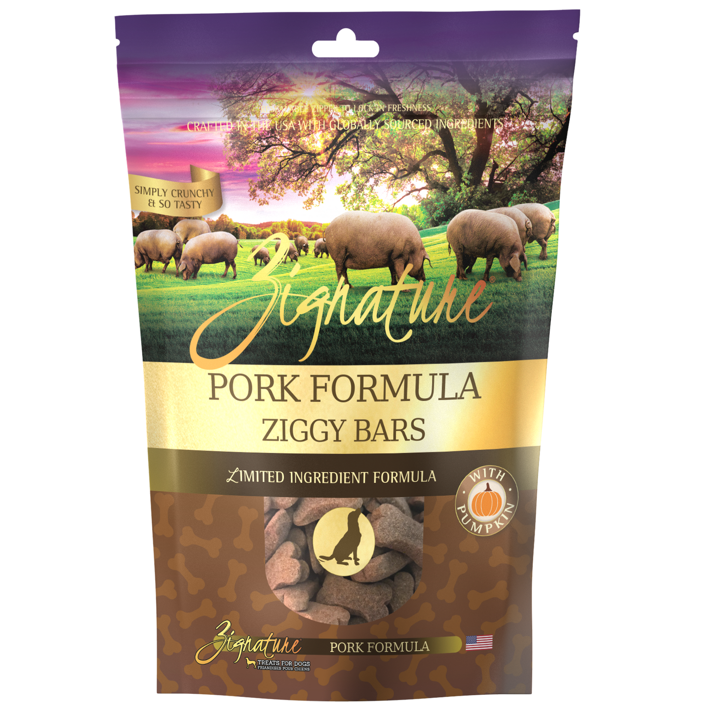 Zignature Dog Treats - Pork Ziggy Bars