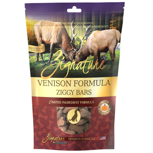 Zignature Dog Treats - Venison Ziggy Bars