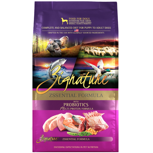Zignature Dry Dog Food - Grain Free Limited Ingredient with Probiotics - Zssential Formula