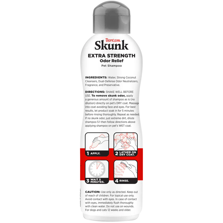 TropiClean Skunk Odor Control Shampoo for Dogs & Cats