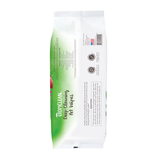 TropiClean Berry & Coconut Deep Cleaning Pet Wipes