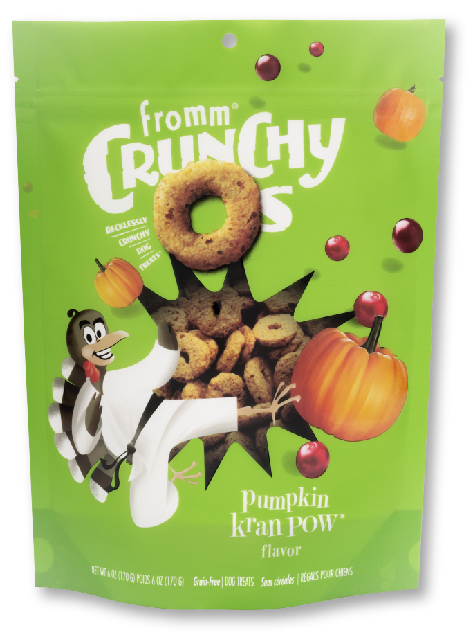Crunchy Os Pumpkin Kran POW Flavor Dog Treats