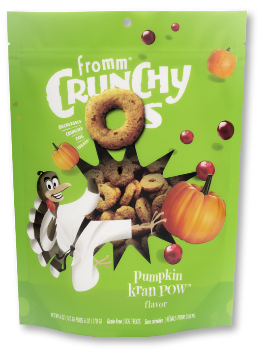 Crunchy Os Pumpkin Kran POW Flavor Dog Treats