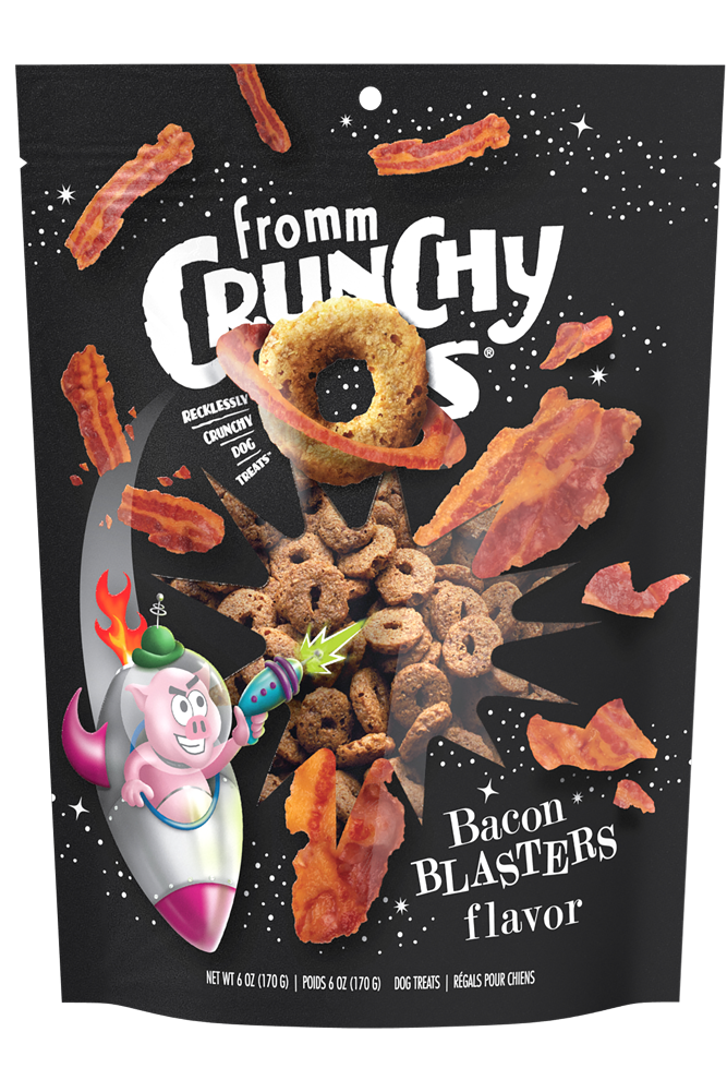 Crunchy Os Bacon Blasters Flavor Dog Treats