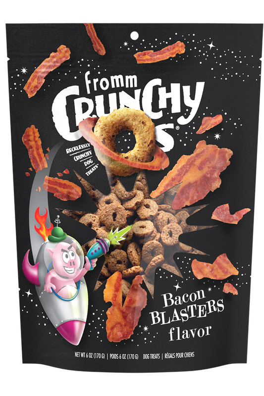 Crunchy Os Bacon Blasters Flavor Dog Treats