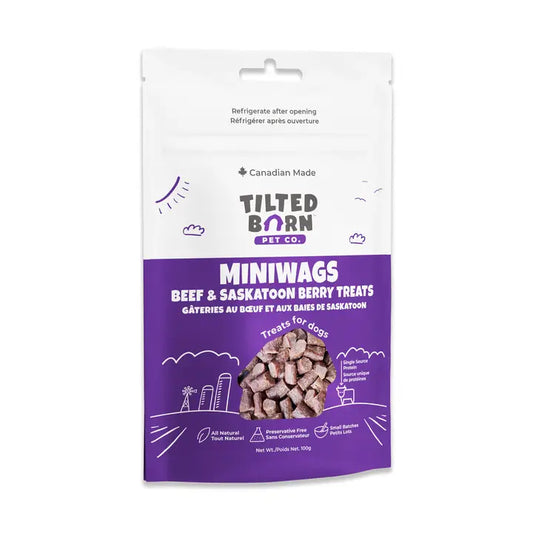 Tilted Barn Beef & Saskatoon Miniwags Treats For Dogs 3.53oz