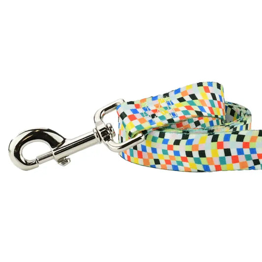 Earthstyle Indy Flag Dog Leash - 6" Foot 1 inch Leash