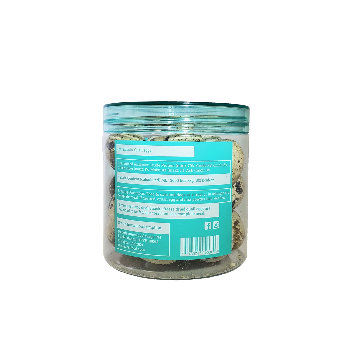Freeze-Dried Quail Egg Topper for Dogs and Cats