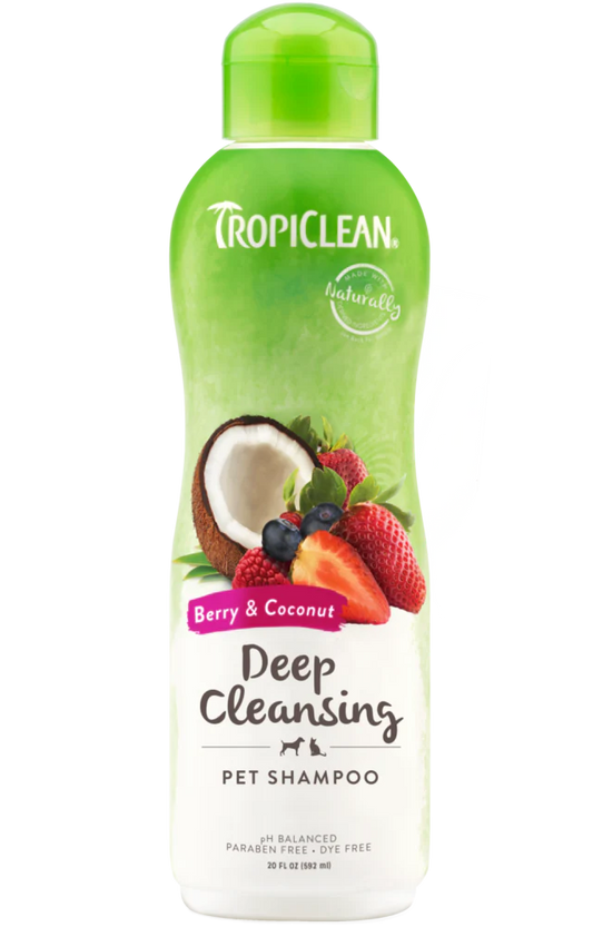 TropiClean Berry & Coconut Deep Cleansing Shampoo for Pets