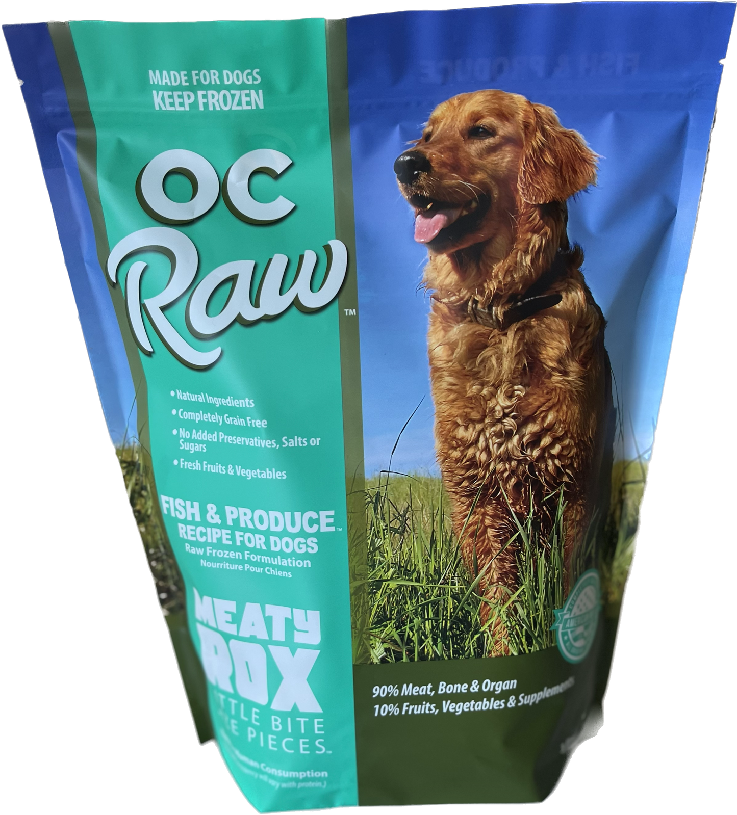 OC Raw OC Raw Dog Frozen Fish & Produce Meaty Rox 3#
