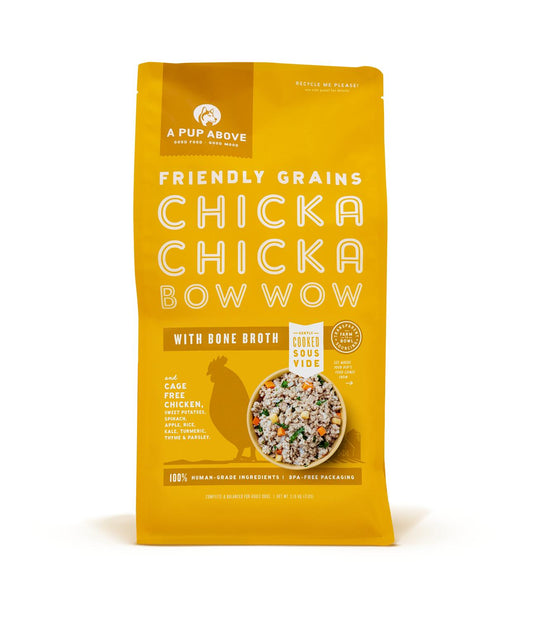 A Pup Above Chicka Chicka Bow Wow Friendly Grains Gently Cooked Dog Food