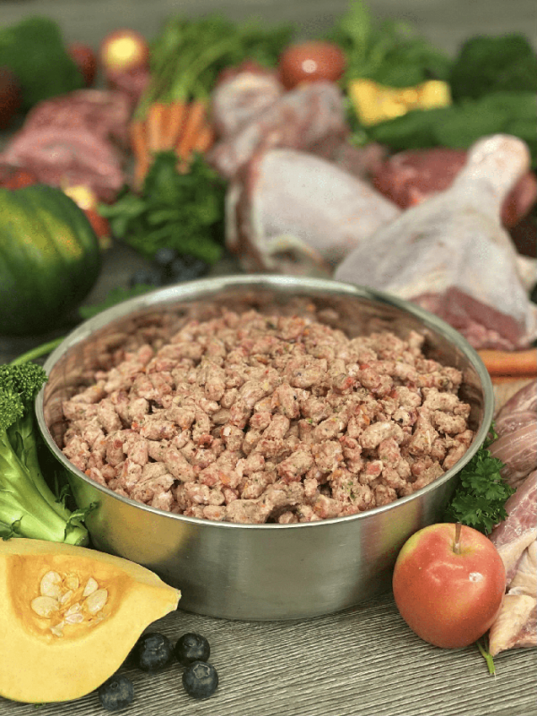 OC Raw BEEF & PRODUCE ~ 3# Meaty Rox