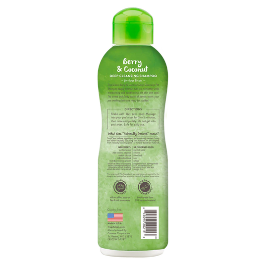 TropiClean Berry & Coconut Deep Cleansing Shampoo for Pets