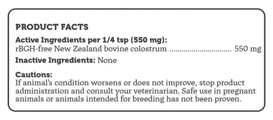 Bovine Colostrum - Immune Support For Dogs