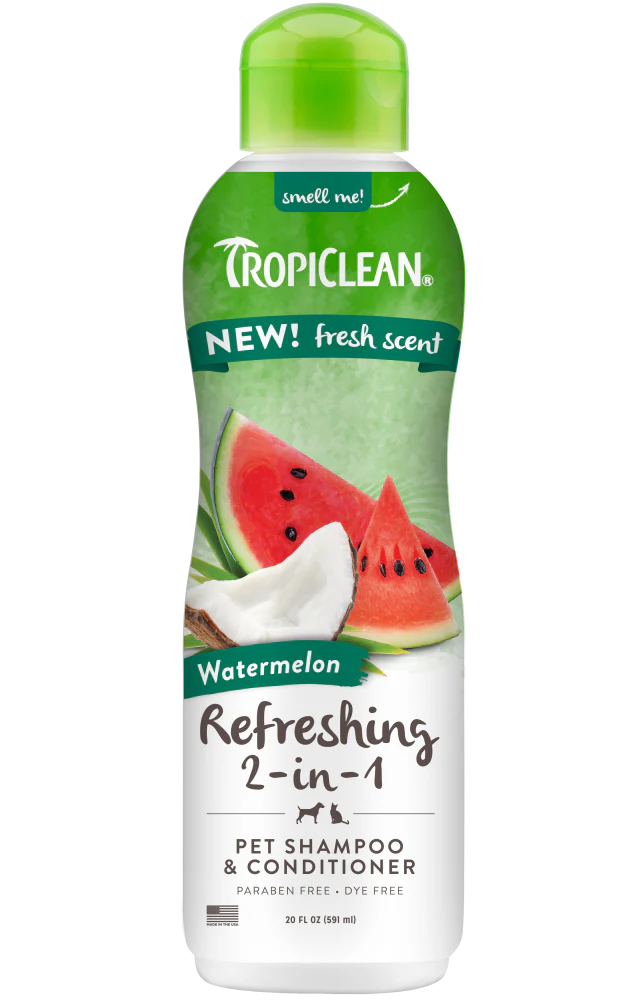 TropiClean Watermelon Refreshing 2-In-1 Pet Shampoo & Conditioner