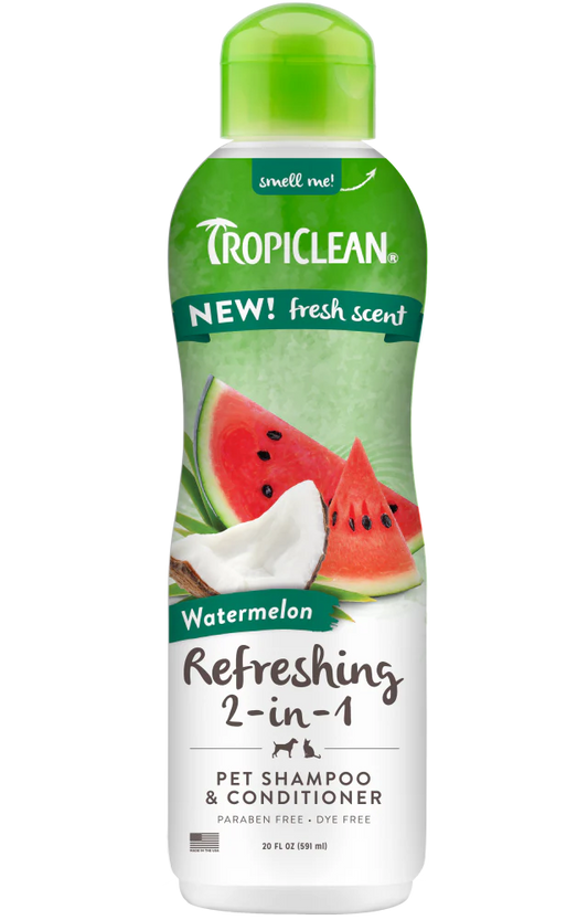 TropiClean Watermelon Refreshing 2-In-1 Pet Shampoo & Conditioner
